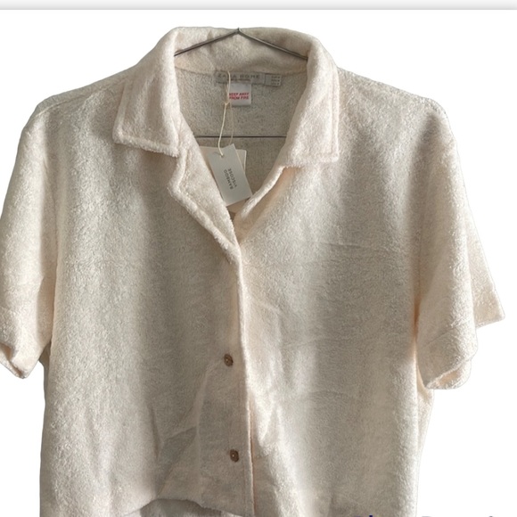 Zara Intimates & Sleepwear Zara Home Women Terry Cloth Button Down